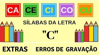 EDUCAÇÃO INFANTIL SÍLABAS CA CE CI CO CU  Canal do JG e do papai Cello [upl. by Ahsiei]