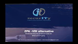 Zscaler Private access  A VDI alternative [upl. by Bayly867]