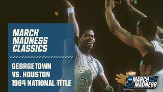 Georgetown vs Houston 1984 National Championship  FULL GAME [upl. by Nyrtak]