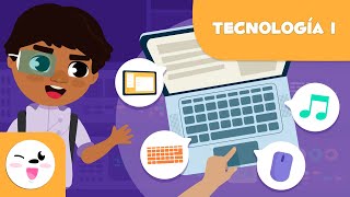 Tecnología Episodio 1 Vocabulario para niños  Ordenador portátil altavoces teclado [upl. by Averi]