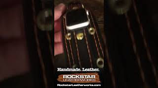 Rockstar Leatherworks  Custom handmade leather cuff watches apple watch bands and cuffs [upl. by Barbe]