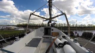 Sail Life  Launching Obelix Albin Ballad 30 ft sailboat [upl. by Nynahs]