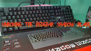 Redgear Shadow Blade UNBOXING And Impressions  Comparison with KAILH BLUE [upl. by Shina]