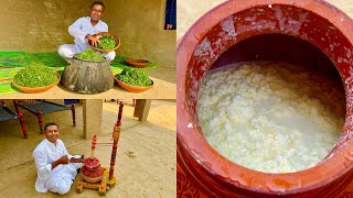 Saag Makkhan Malai Aur Makki Ki Roti  Traditional Saag Recipe  Punjabi Saag  Village Life Punjab [upl. by Marya]