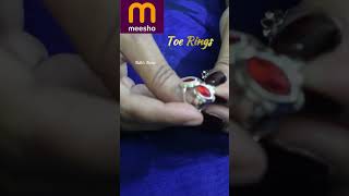 Silver Plated Toe Rings From Meesho at Lowest Price  Tamil Meesho Metti Review [upl. by Leuqar]