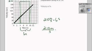 Velocity Time Graph Example Problem [upl. by Francklyn]