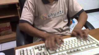 IBM Model M Keyboard Typing Sound [upl. by Akinat]