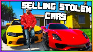 GTA 5 Roleplay  SELLING STOLEN CARS  RedlineRP [upl. by Yrreiht]