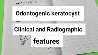 Odontogenic keratocyst Oral PATHOLOGY [upl. by Yelnik]