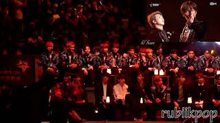 SEVENTEEN reaction to BTSfire MAMA 2016 [upl. by Osber]