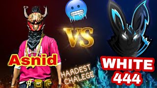 WHITE 444 VS ASNID FF 🥶hardest chalege😱أصعب تحدي [upl. by Nwahsyd]