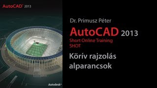 AutoCAD 2013 SHOT  Körív rajzolás alparancsok [upl. by Lemrej]