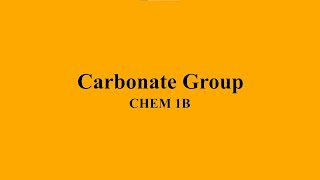 Qualitative Analysis  The Carbonate Group [upl. by Katya668]