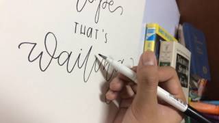 Artline Pen Calligraphy amp Lettering Tutorial  ArtsyLetters [upl. by Ortrud]