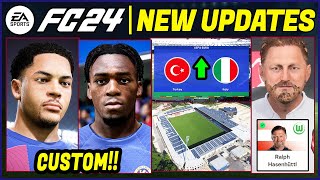 EA FC 24 NEWS  NEW CONFIRMED Updates Stadiums Real Faces amp LEAKS ✅ [upl. by Anaytat]