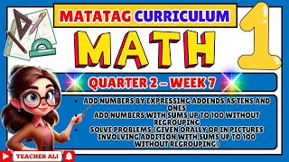 GRADE 1 MATH 1 QUARTER 2 WEEK 7 [upl. by Merrile110]