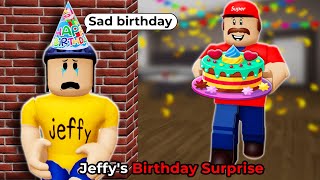 SML ROBLOX Jeffys Birthday Surprise  ROBLOX Brookhaven 🏡RP  Funny Moments [upl. by Gordie280]