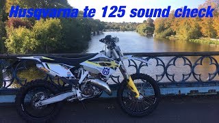 Husqvarna TE 125 Road Legal FMF Shorty sound test [upl. by Odine]