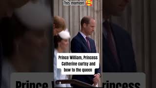 Prince William Princess Catherine curtsy and bow to the queen [upl. by Tegdig]