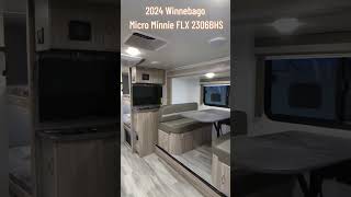 NEW Bunkhouse  2024 Winnebago Micro Minnie FLX 2306BHS [upl. by Ramin]