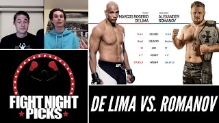 UFC Fight Night Marcos Rogerio de Lima vs Alexander Romanov Prediction [upl. by Karena276]