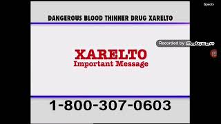 PULASKI amp MIDDLEMAN TV COMMERCIAL XARELTO WARNING ISPOTTV [upl. by Deroo665]