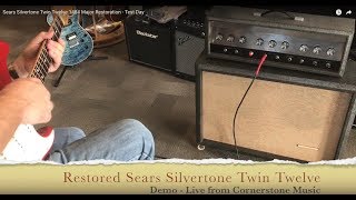 Sears Silvertone Twin Twelve 1484 Major Restoration  Demo Day [upl. by Gilli]