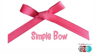 How to Make a Simple Bow  TheRibbonRetreatcom [upl. by Pelson]