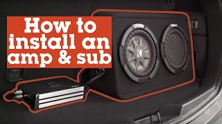 How to install an amp and sub in your car  Crutchfield video [upl. by Eveline215]