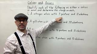 Cations and Anions Example Problems [upl. by Lebana]