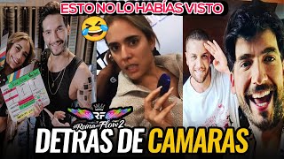 DETRÁS DE CÁMARAS DE LA REINA DEL FLOW 2  Momentos Divertidos y Bloopers  Charly Flow Yeimy Irma [upl. by Nosyarg386]