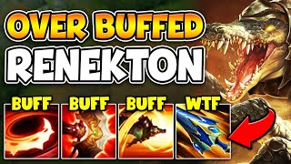 RIOT JUST OVER BUFFED RENEKTON AND ITS 100 AMAZING HES BROKEN NOW [upl. by Weasner]