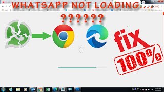 whatsapp not loading  edge  google chrome  fix Urdu  हिंदी [upl. by Paehpos]