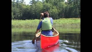 How to Keep Your Canoe Going Straight When Paddling Solo [upl. by Annayoj]