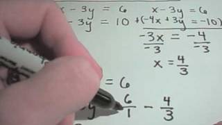 Solving Systems of Equations Using Elimination By Addition [upl. by Nayek]