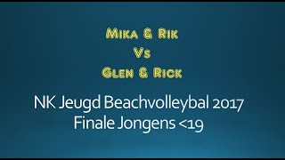 SET 1 Finale NK Jeugd Beachvolleybal 2017 Jongens u19  Mika Prins en Rik van Solkema [upl. by Bamberger488]