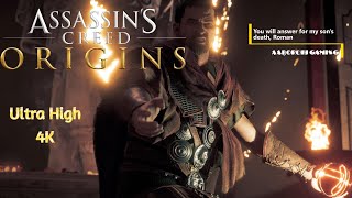 You will answer for my sons dth Roman  Assassins Creed Origins PC 4K [upl. by Yasu]