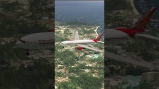 Air India Boeing 777 Makes JawDropping Landing at Samui Airport aviation [upl. by Stander]