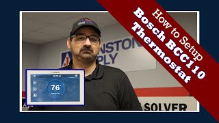 How to Setup  Bosch BCC110 Thermostat [upl. by Horne]