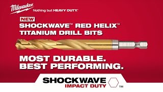 Milwaukee® Shockwave™ Impact Duty Red Helix™ Titanium Drill Bits [upl. by Nevet]