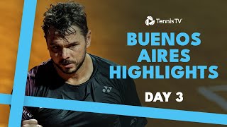 Wawrinka vs Jarry in THRILLER Cerundolo Etcheverry feature  Buenos Aires 2024 Highlights Day 3 [upl. by Emie265]