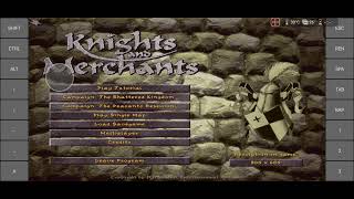 The GOG Emulator Knights and Merchants Android Exagear Wine 60 VirtIO [upl. by Naitsabes]