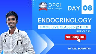 Live FMGE Class On endocrine 8  By Dr Maruthi  DPGI FMGE Classes on Endocrinology [upl. by Oel]