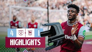 West Ham 41 Ipswich Town  Kudus Heads Home In Strong Hammers Victory  Premier League Highlights [upl. by Nelram]