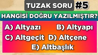 2024 YKS ÇIKABİLECEK TUZAK SORULAR 5️⃣ [upl. by Ysiad]