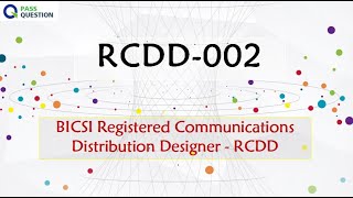 RCDD002 Training Questions  BICSI Registered Communications Distribution Designer [upl. by Solram332]