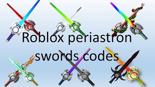 Roblox periastron swords codes and what can they do  destroying admin house [upl. by Atinuj547]