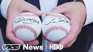 This Guy Gets World Leaders To Sign Baseballs Outside The UN HBO [upl. by Yelyab569]