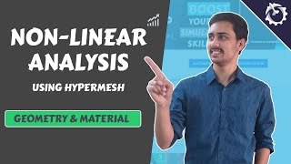 Hypermesh NonLinear Analysis Tutorial Geometry amp Material [upl. by Myca649]