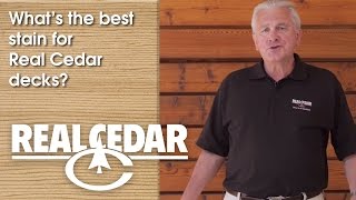 FAQ  Whats The Best Stain For Real Cedar Decks  Realcedarcom [upl. by Anawahs]